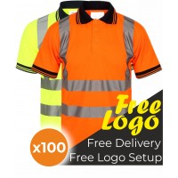 Hi Viz Free Delivery Short Sleeve Polo