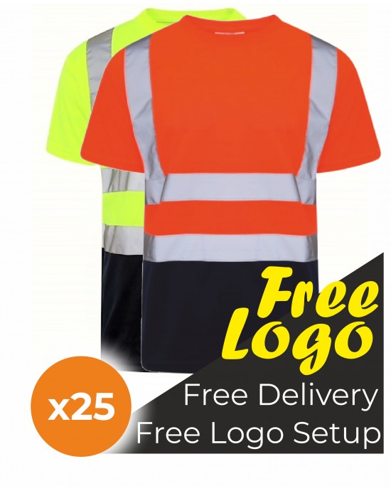 Printed High Visibility Short Sleeve T- Shirt