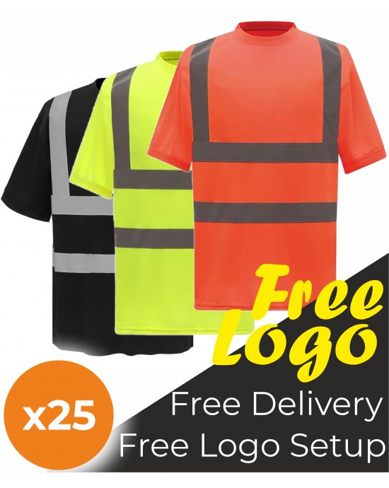 Printed High Visibility Short Sleeve T- Shirt