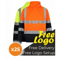 Cheap Hi vis Hooded Sweatshirt 