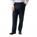 UK menswear straight leg black trousers