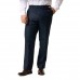 polyester viscose blend trousers with classic fit