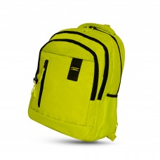 Yellow high visibility backpack for cyclists with reflective strips