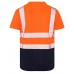 High Viz rail Orange sleeveless t shirt V-neck