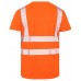 High Vis Orange rail t shirt V NECK