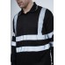 High Vis Reflective Black Long Sleeve Polo Shirt kapton®