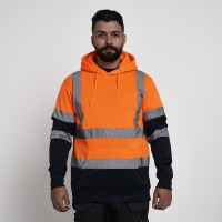 High Vis Hoodie Two Tone Hoody Sweatshirt kapton® 