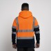 Orange  Two Tone Hooded Sweatshirt