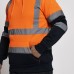 Orange Two Tone Hooded Sweatshirt
