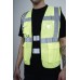 High Vis Vest with Zip Executive Utility Pockets kapton®