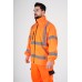 High Visibility Heavy Duty Fleece Jacket – Yellow Orange – EN ISO 20471 Class 2