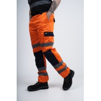 High Vis Pants Polycotton Cargo Combat Work Trousers kapton® 