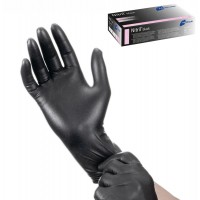 Nitrile Gloves Black Heavy Duty Powder-Free Disposable Box Of 100