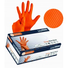 Supertouch Orange diamond grip disposable gloves ideal for tough tasks