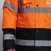 Two Tone Orange Parka Coat
