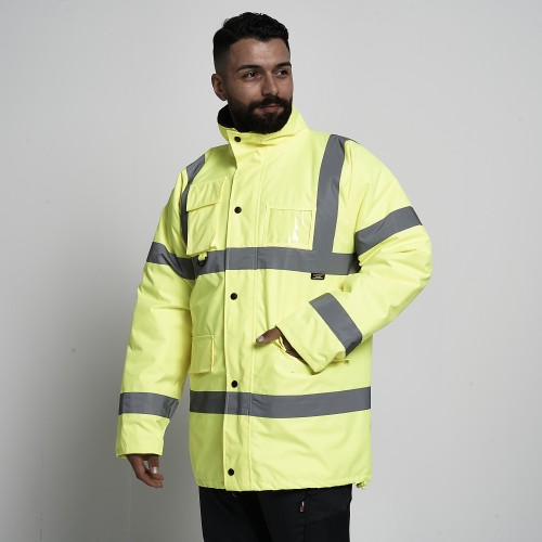Yellow Safety Parka Coat