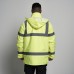 High Vis Waterproof Safety Parka Coat kapton® Yellow Safety Yellow Parka Coat
