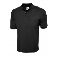 Black Cotton Poloshirt