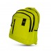Large capacity yellow reflective backpack for night-time visibility