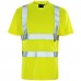 Supertouch Hi Vis Short Sleeve T-Shirt Yellow – UPF 40+ UV Protection, EN ISO 20471 Class 2