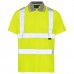 Supertouch Hi Vis Yellow Short Sleeve Polo Shirt – EN ISO 20471 Class 2