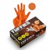 Tuffies Diamond Grip Nitrile Gloves – Orange – 8 Mil – Heavy Duty – Pack of 50