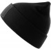Promotional recycled beanie hat with embroidery patch