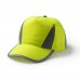 Yellow Hi Visibility Baseball Cap with Reflective Bands