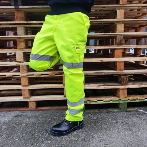 Hi Visibility Work Trousers, Size: Customizable