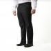 viscose blend mens trousers with hook bar closure