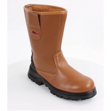 Fur Lined Safety Rigger Boot-Tan